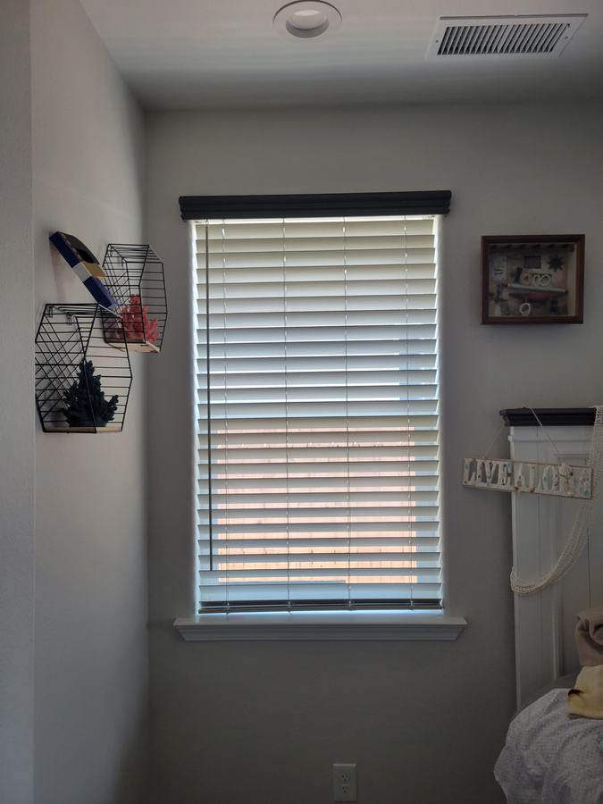 Faux wood in a laundry room