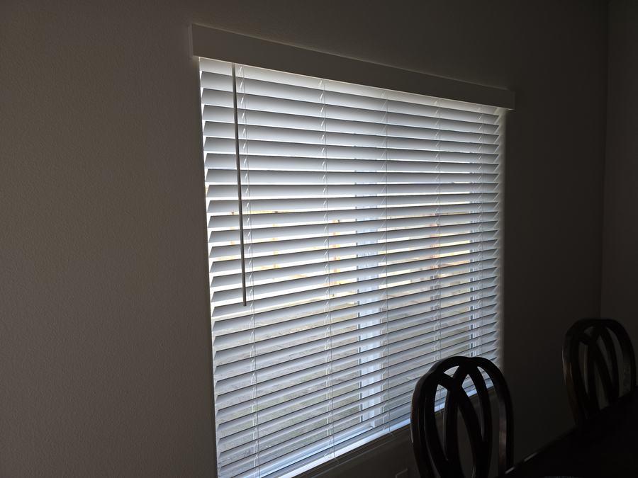 Faux wood in a dining room