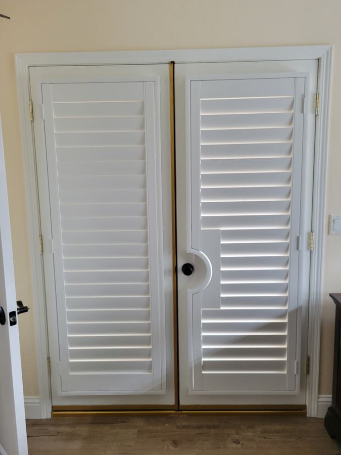 Bifold panels on a pantry opening
