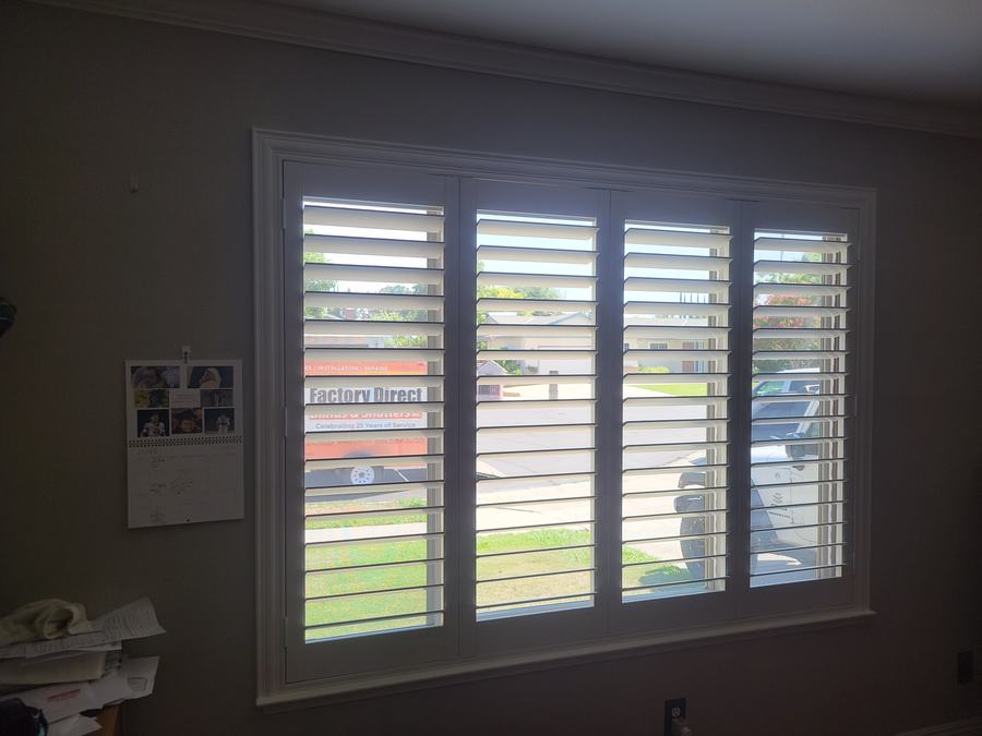 Kitchen window, four panels