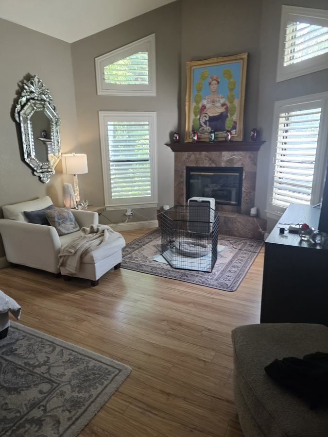 A wide view of the same room
